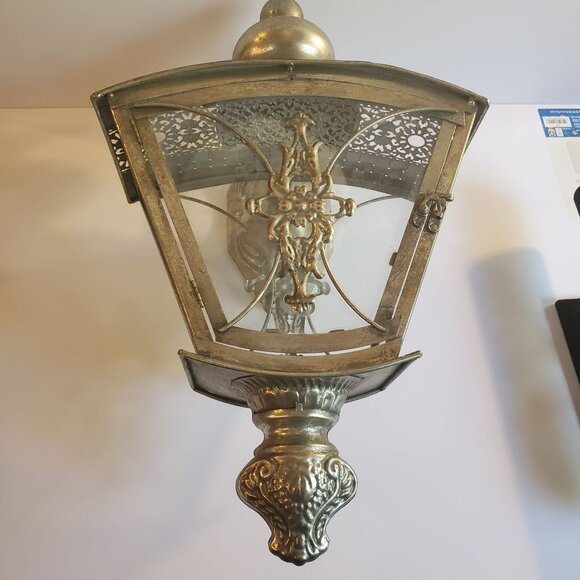Vintage Victorian Glass Candle Holder Wall Coach Lamp Carriage Light - Picture 1 of 16